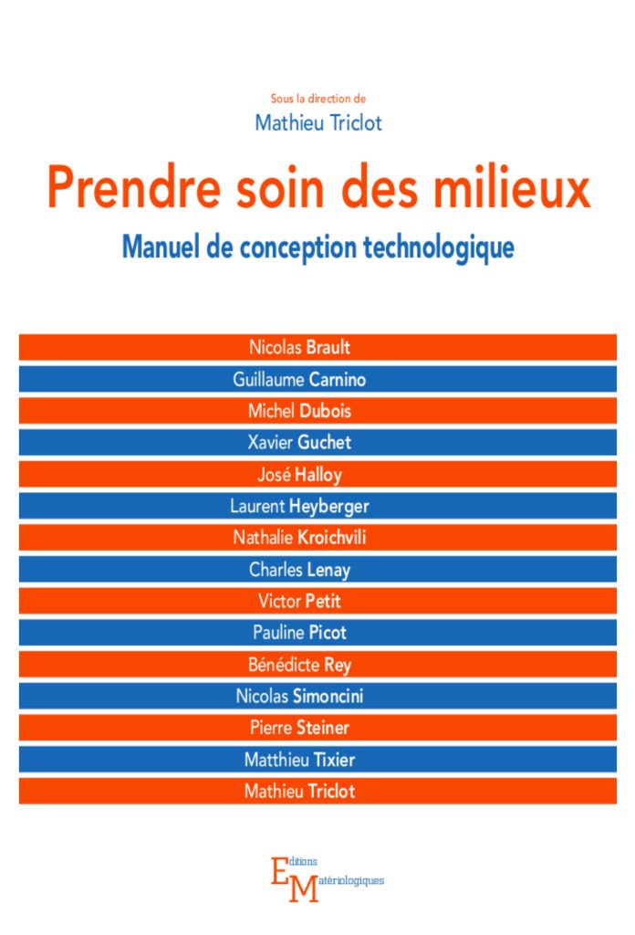 Couverture "Prendre soin des milieux"