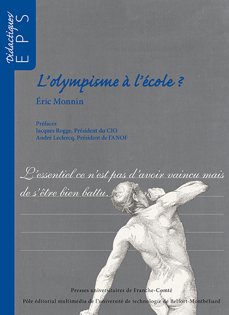 Couverture "L'olympisme à l'école ?"