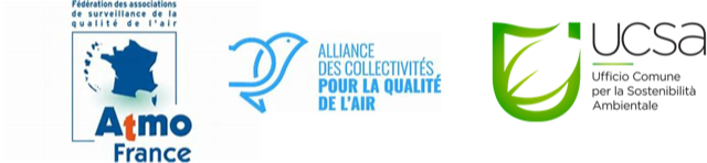 Bandeau logo Atmo / Alliance des collectivités pour la qualité de l'air / UCSA